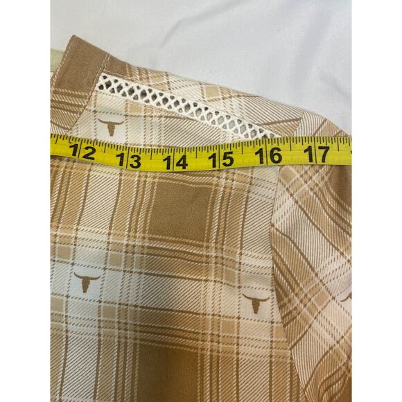 ARIAT Women's Sevilla Button Plaid Top Size M, New with Tags 3/4 Bell Sleeve0 - Picture 7 of 9